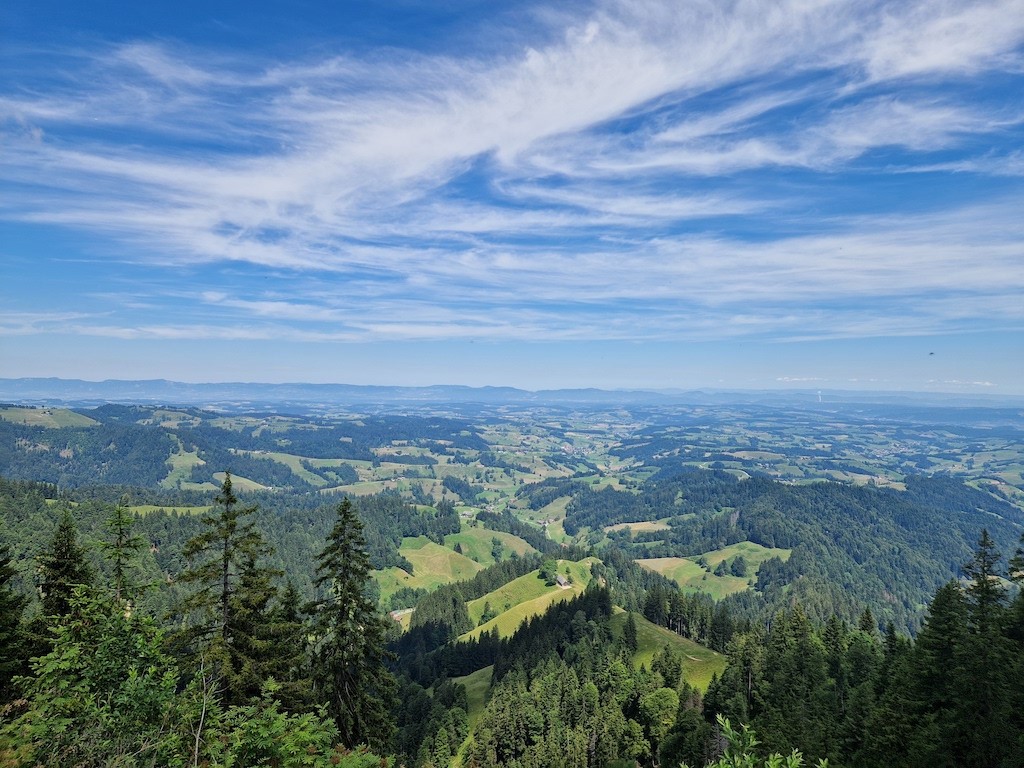 Rundsicht vom Gipfel des Napf