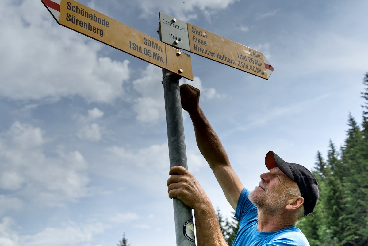 Beat Felder, Bezirksleiter Sörenberg, am Emmensprung