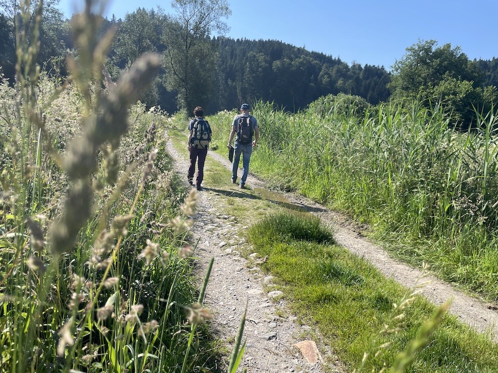 Andreas Lehmann und Gisela WidmerReichlin im Moosried