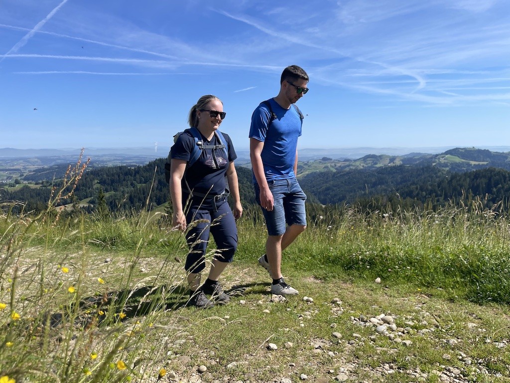 Corinne Müller und Andreas Bärtschi Aufstieg zum Napf